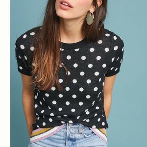 Anthropologie Moth polka dot & striped shirt 👚